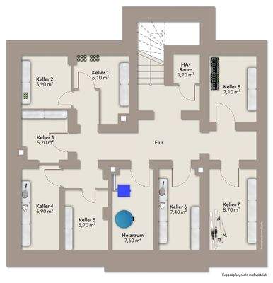 Grundriss Keller