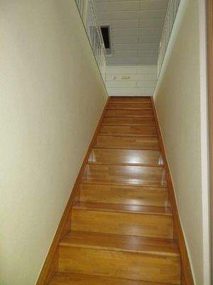 Treppe zum Dachgeschoss