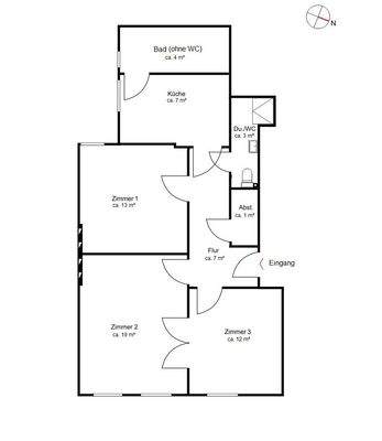 Grundriss Ist-Zustand