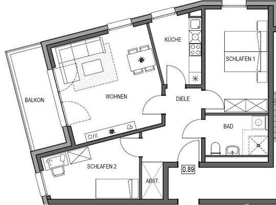 Einzelgrundriss 5085 0.89