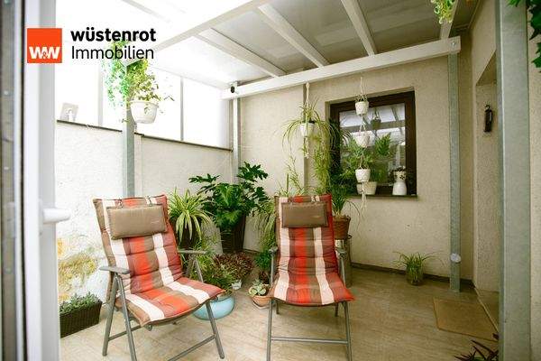 Überdachte Terrasse