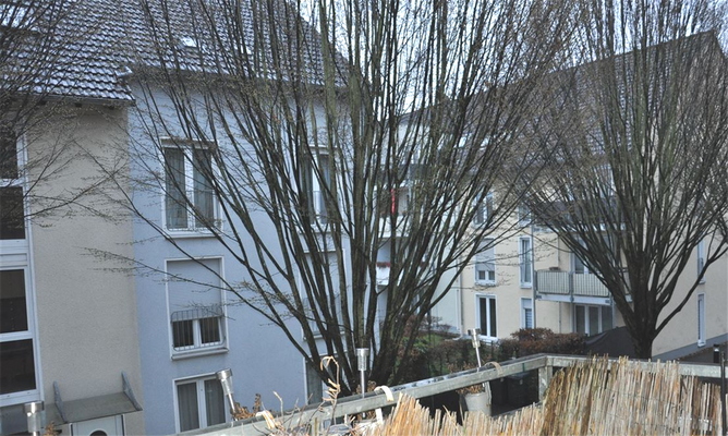 Blick vom Balkon