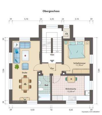 Grundriss Obergeschoss