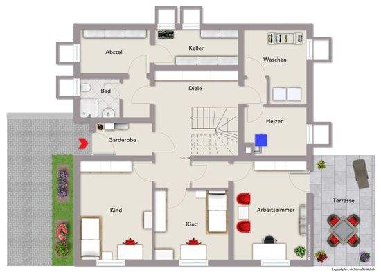 Grundriss Gartengeschoss