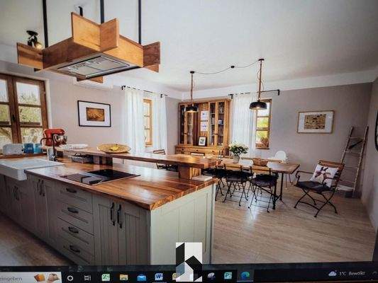 Koch-, Wohn- und Essbereich