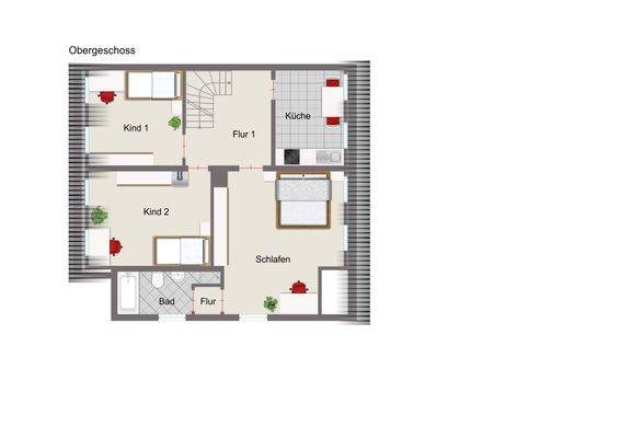 Grundriss Obergeschoss