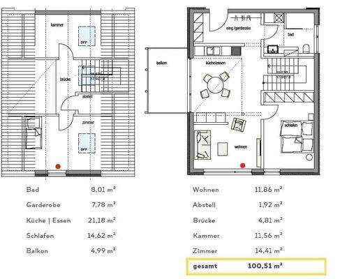 Grundriss Wohnung Typ 4