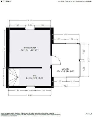 Grundriss Obergeschoss