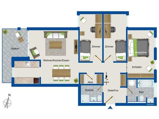 Grundriss 1. Obergeschoss