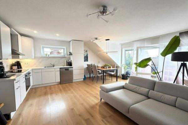 Wohnzimmer digital eingerichtet