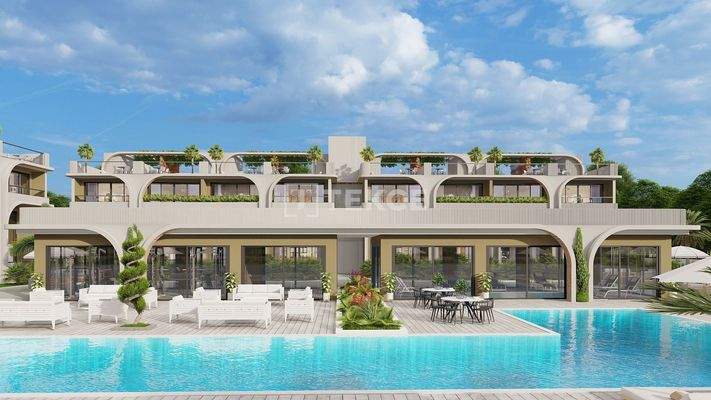 Apartments with Communal Swimming Pool in Bahçeli Girne