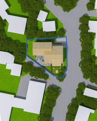 3D Lageplan mit Objektbereich