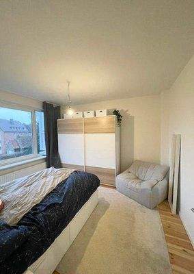 Schlafzimmer mit Einrichtungsbeispiel