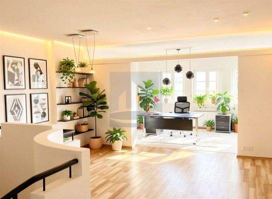 1. Obergeschoss | Gewerbe (Visualisierung)