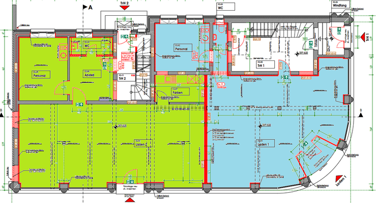 Gewerbefläche Grundriss