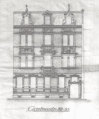 Historische Fassade Zeichnung