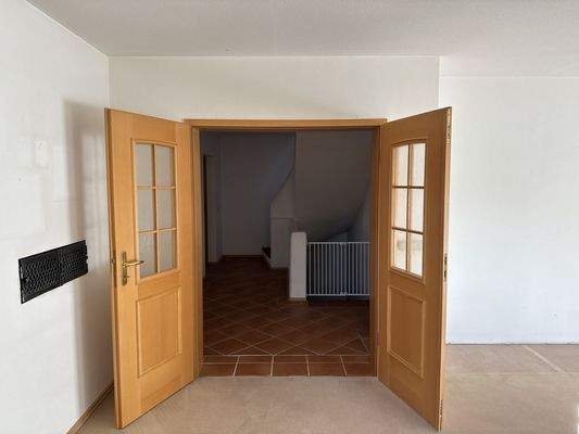 Flügeltüren im Wohnzimmer