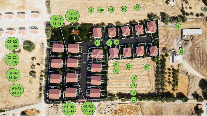 Detached Houses for Sale Close to Golden Beach in Dipkarpaz