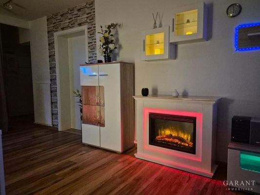 Ofen im Wohnzimmer