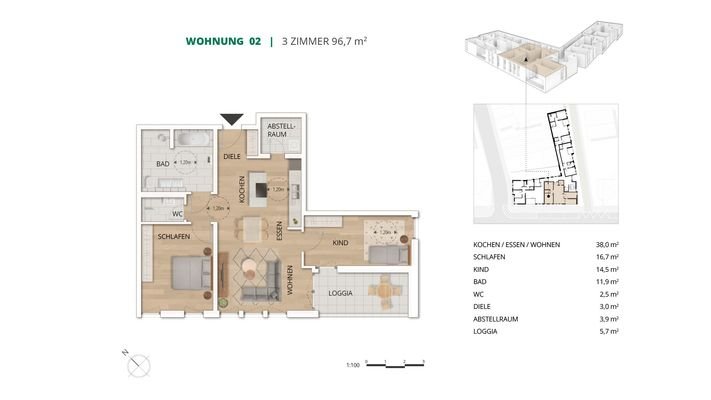 Grundriss Wohnung 02