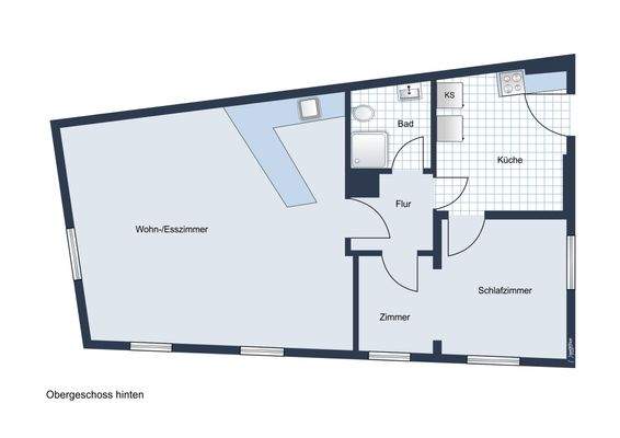 Grundriss Hinterhaus Wohnung 06