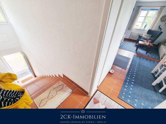 breiter Treppenaufgang