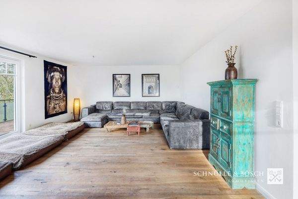 Ein großzügiger Wohnbereich im Obergeschoss