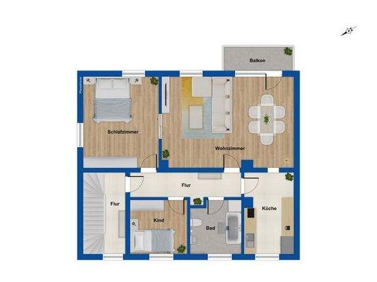 Grundriss Obergeschoss