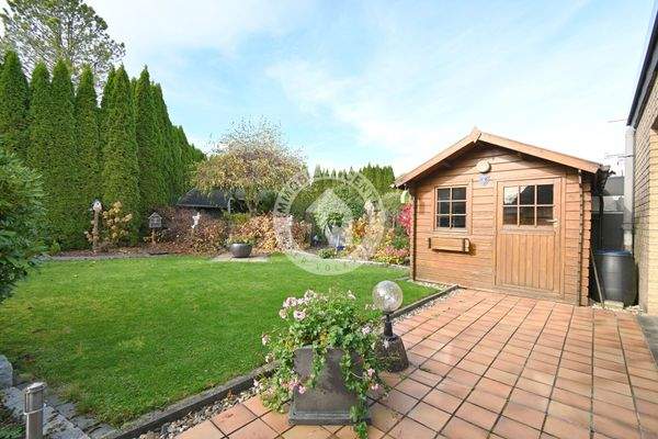 Ein Blick auf das Gartenhaus