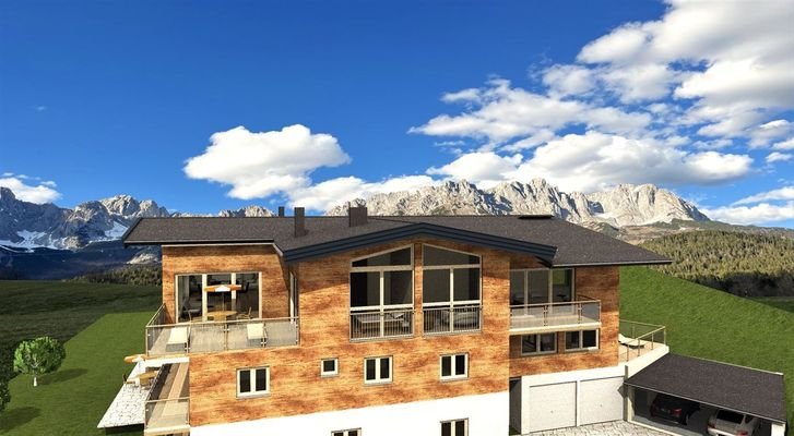 Gebäudeansicht Penthouse Osten