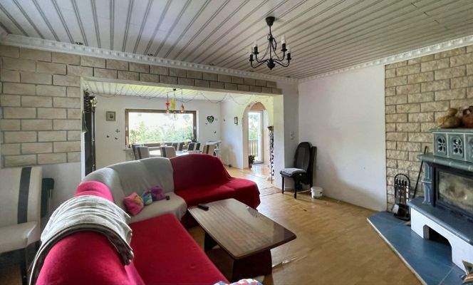 EG Wohnzimmer mit Kamin