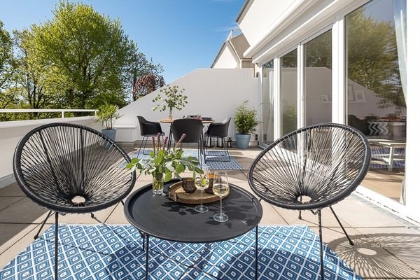 Terrasse mit Blick ins Grüne