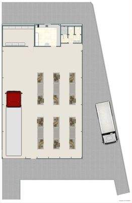 Grundriss Lagerhalle