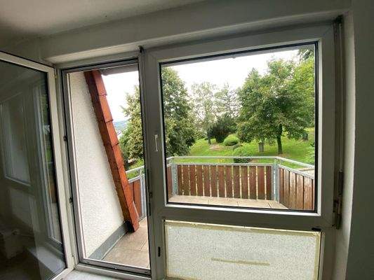 Blick aus dem Schlafzimmer