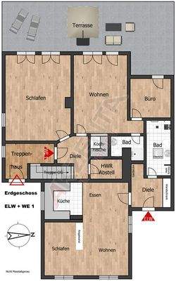 Grundriss EG Hasenstieg 16