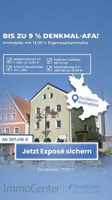 Bis zu 9 % Denkmal-AfA