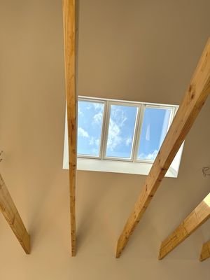 Dachfenster über dem Küchenbereich