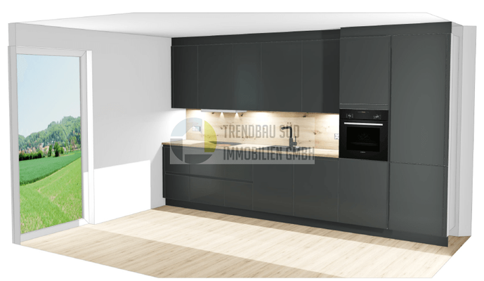 Perspektive 1 Küchenansicht 