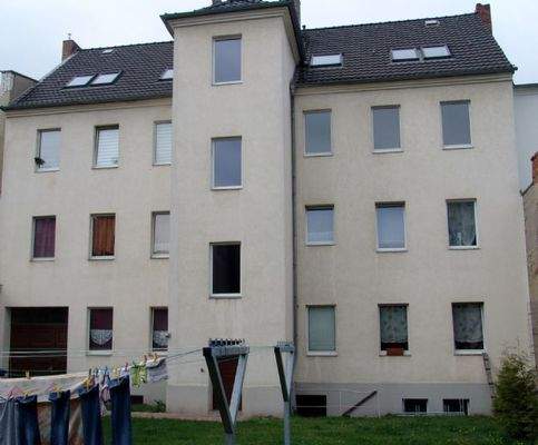 Blick vom Hof mit ausreichend Wäscheplätzen