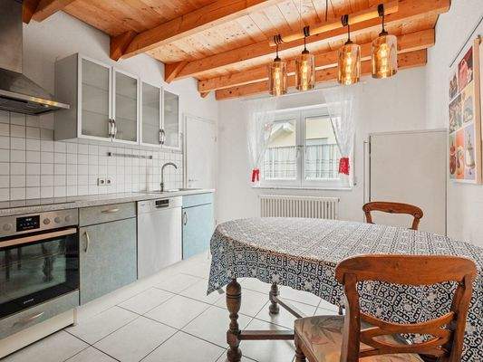 Küche im Dachgeschoss