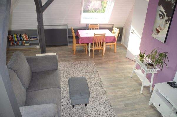 Wohnzimmer im Dachgeschoss