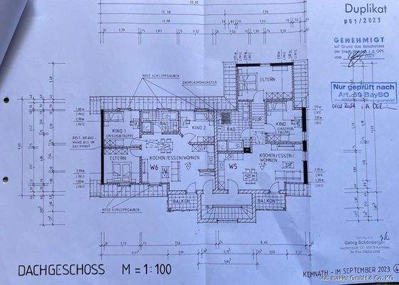 Planung nach Sanierung Grundriss DG