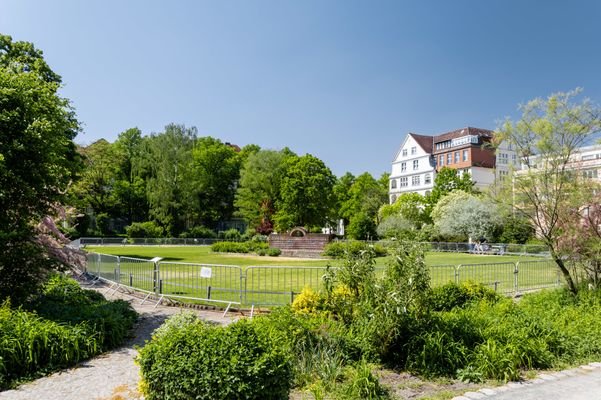 Gärtnerisch neu angelegter Fürstenplatz