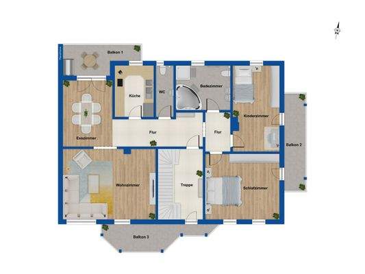 Grundriss Obergeschoss