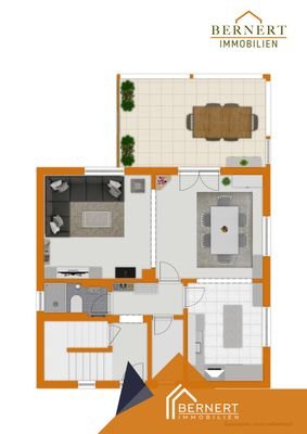 Grundriss visualisiert EG