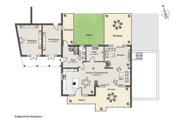 Haupthaus - Erdgeschoss