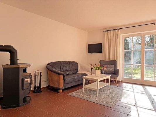 Wohnbereich mit Kamin