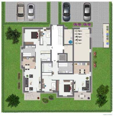 Erdgeschoss möbliert