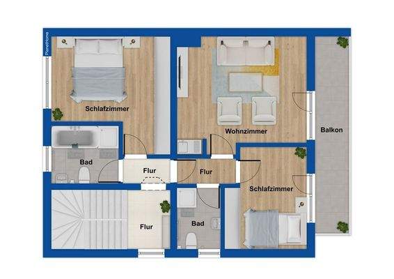 Grundriss Obergeschoss