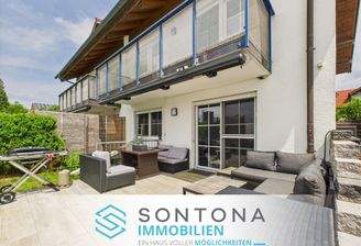 sonnige Terrasse